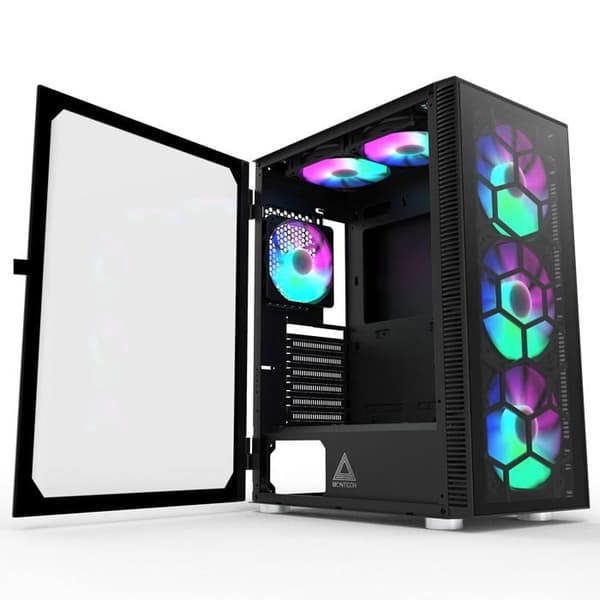 MONTECH X3 Glas midi tower Svart spelfodral Svart