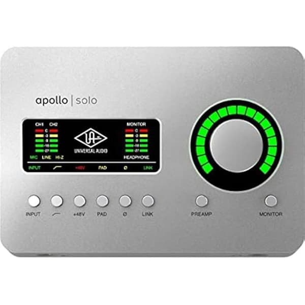 Ljudgränssnitt - UNIVERSAL AUDIO - Apollo Solo USB HE - USB strömförsörjning - 2 ingångar - 2 utgångar