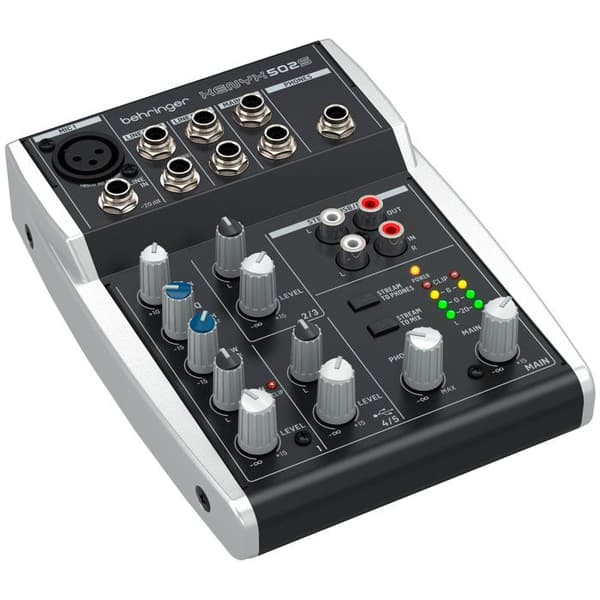 BEHRINGER XENYX 502S Premium 5-ingångars analog mixer