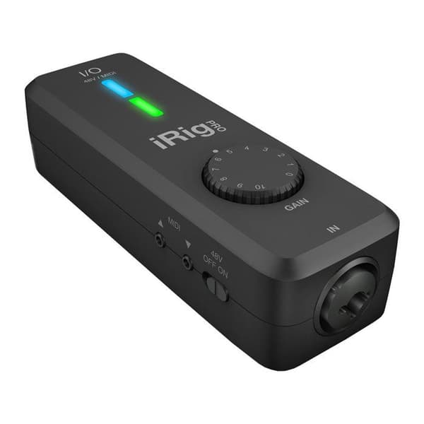 MIDI-gränssnitt IK Multimedia iRig PRO I-O-övervakningskontroll, programvara medföljer