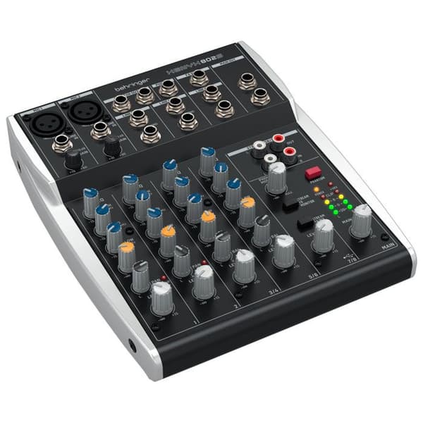 Behringer XENYX 802S Premium 8-ingångars analog mixer med USB-strömningsgränssnitt