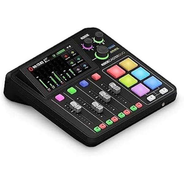 RØDE RØDECaster Duo Kompakt allt-i-ett ljudproduktionslösning för podcasting, streaming, musikproduktion och