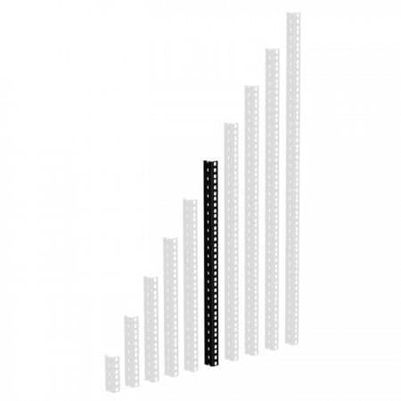 Stålstativprofil - ADAM HALL - 61535B12 - 2 mm - 12U - Fästhål 9,5 mm
