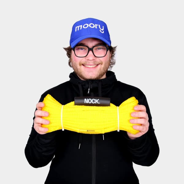 Tubelina NOCK Tow Rope, 18 meter, för 1 – 2 personer, gul