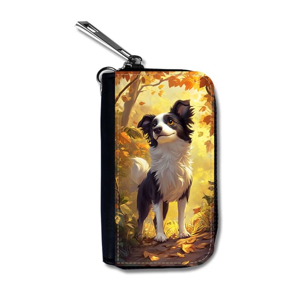 Barn Søt Tegneserie Border Collie Hund Bilnøkkelveske / Bilnøkkeletui
