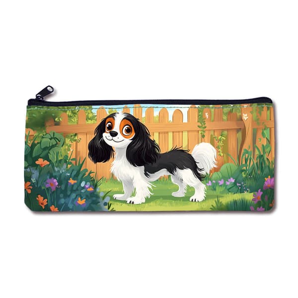 Lasten söpö sarjakuva Cavalier King Charles Spaniel Koira Penaali,Kosmetiikkalaukku
