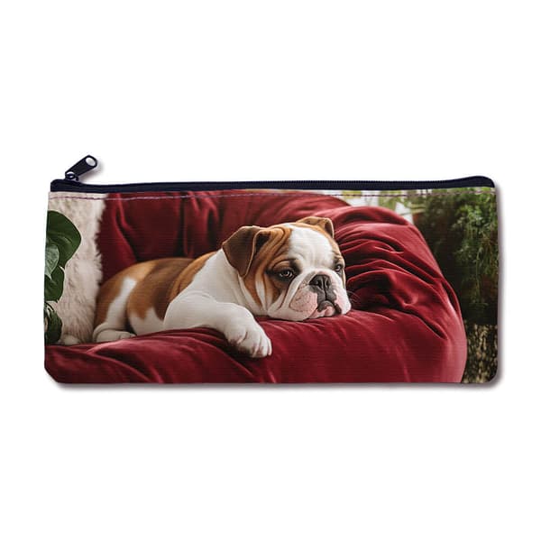 Hund Engelsk Bulldog Blyantveske,Kosmetikkpose