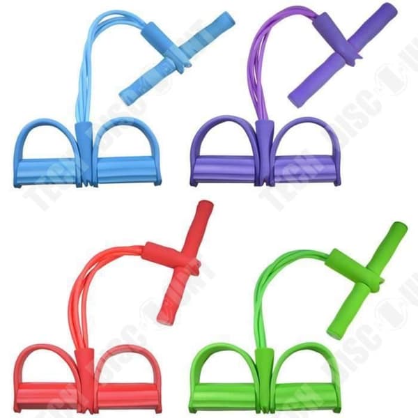 TD® Elastic Belly Resistance Band Home Gym Sport Workout Band - Modell: Blå