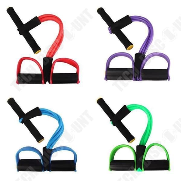 TD® Belly Trainer Home Gym Sport Training Band Yoga Elastic Resistance - Modell: grön
