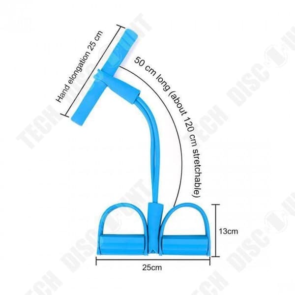TD® Blue Version - Elastiska dragrep Träningsroddare Belly Resistance Band Hemgym Sport Träningsband