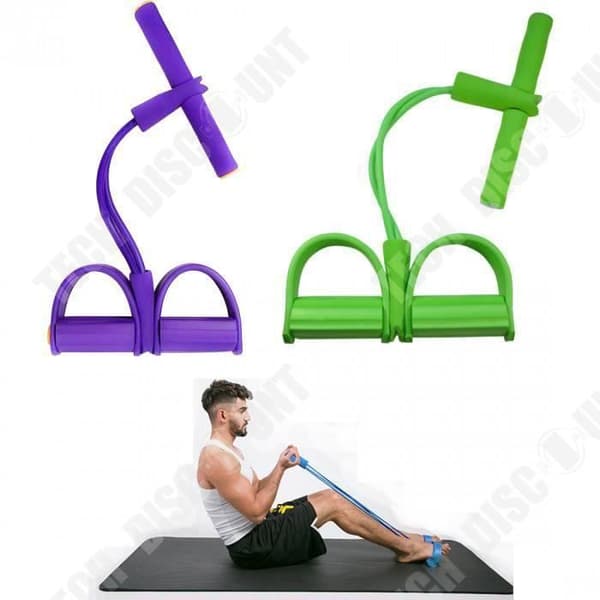 TD® Blue Version - Elastiska dragrep Träningsroddare Belly Resistance Band Hemgym Sport Träningsband