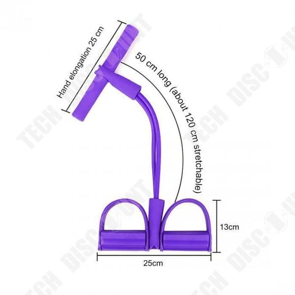 TD® Purple Version - Elastiska dragrep Träningsroddare Belly Resistance Band Hemgym Sport Träningsband