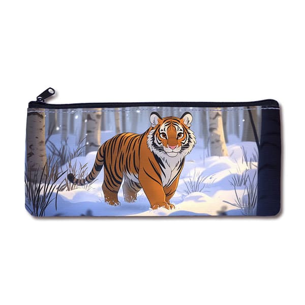 Söt Tecknad Tiger Pennfodral,Kosmetikväska