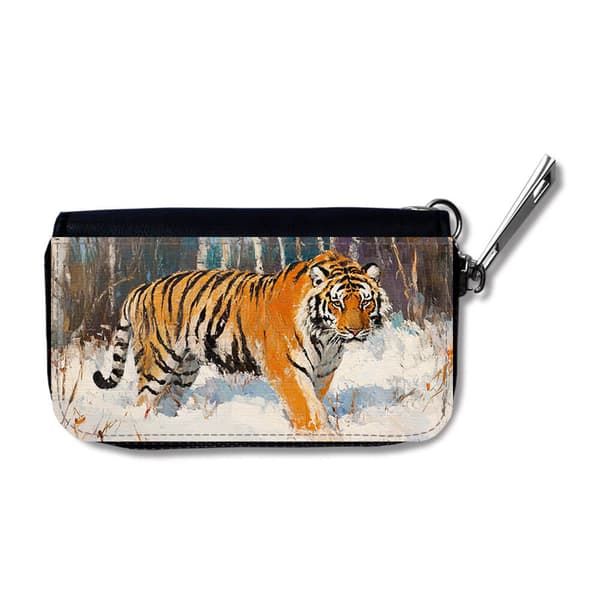 Djur Tiger Oljemålning Bilnyckelfodral
