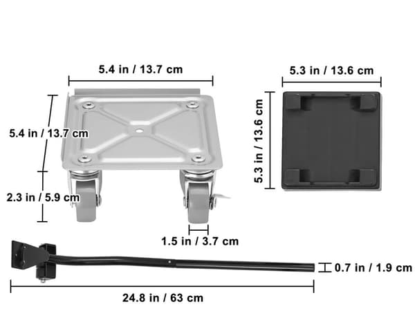4st 500 lbs lastkapacitet 360° roterande möbelflyttare kit, robust konstruktion, säker design, lätt att använda