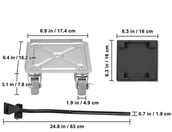 4st 1000 lbs lastkapacitet 360° roterande möbelflyttare kit, robust konstruktion, säker design, lätt att använda