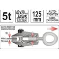 Miniatyrbild 2 av 2: Karosserikrok - YATO - YT-2542 - Dragkapacitet 5T - Kompatibel med flera fordon