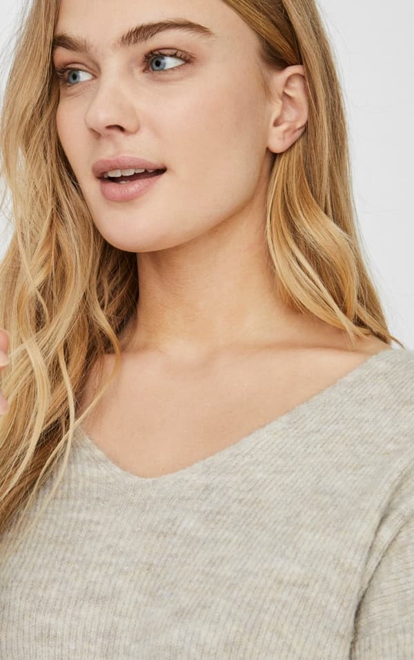 Vero Moda - vmCrewlefile V-neck Blouse