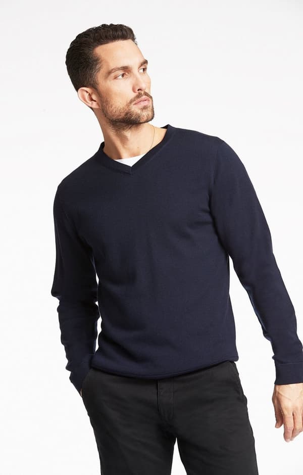 Lindbergh Black - Tröja 30-842102 Merino V-hals