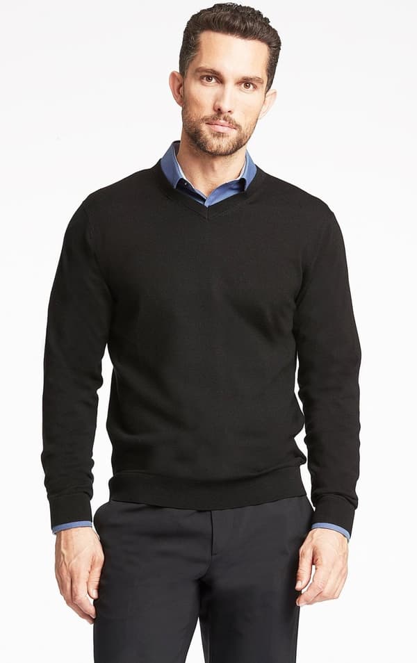 Lindbergh Black - Tröja 30-842102 Merino V-hals