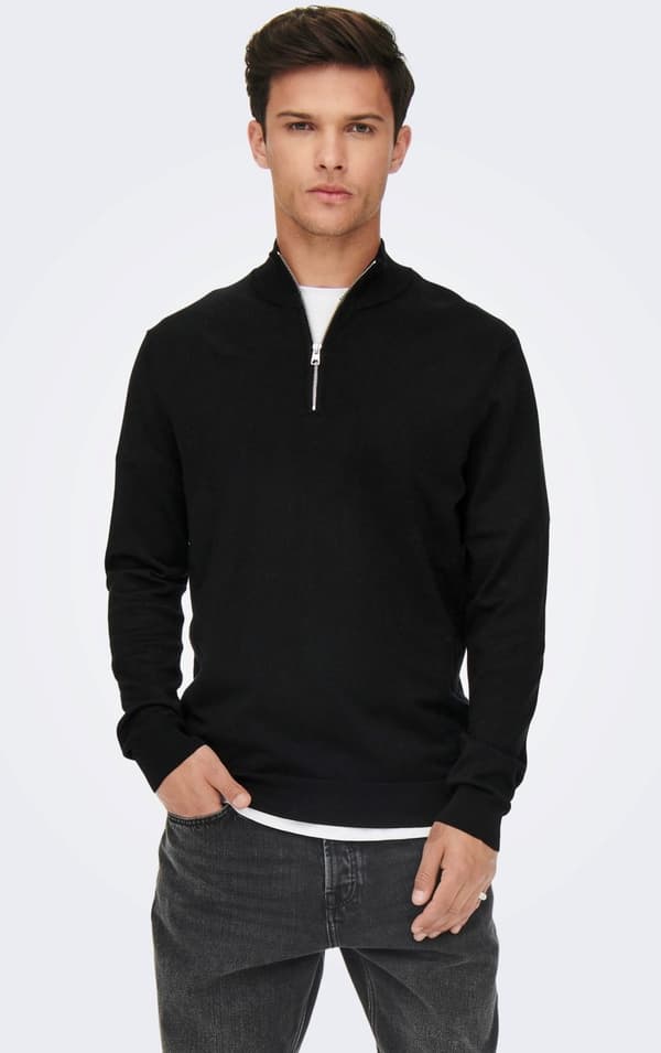 Only & Sons - onsWyler Half Zip Knit