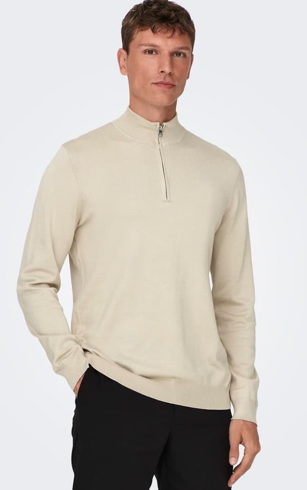 Only & Sons - onsWyler Half Zip Knit