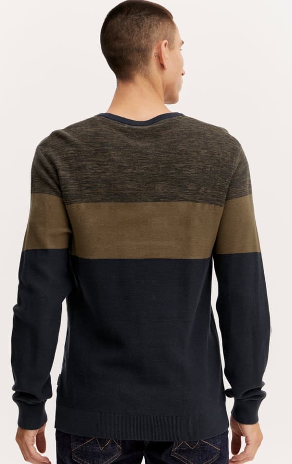 Blend - Tröja 20714636 Blockmönstrad