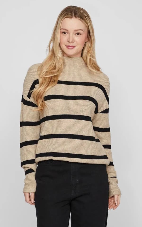Vila - Viril Mockneck Knit Top