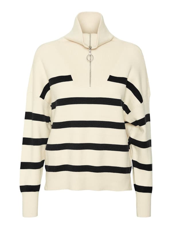 Vero Moda - vmSaba Stripe LS Highneck Blouse