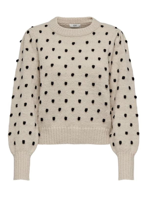 Jacqueline - jdySigrid LS Oneck Puffdot Pul
