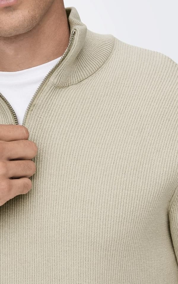 Only & Sons - onsPhil Struc Half Zip Knit