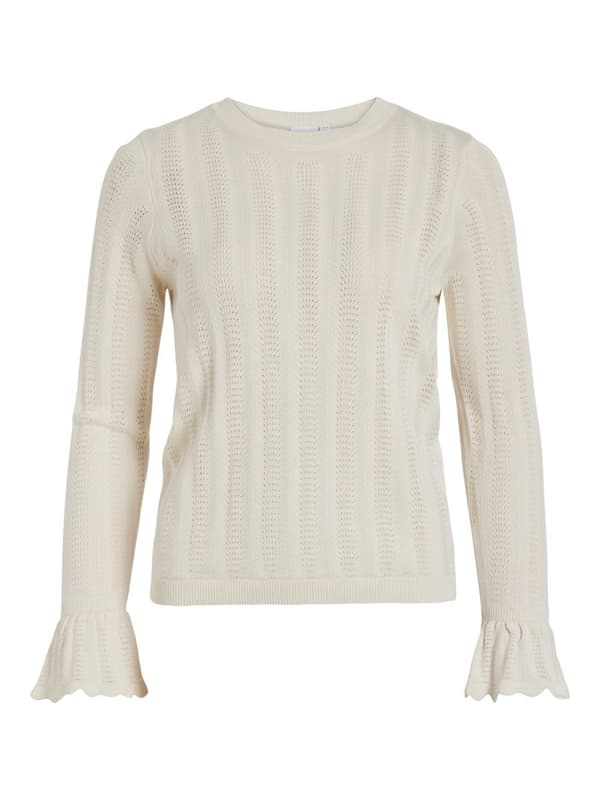 Vila - Vishelley LS Pointelle Knit Top