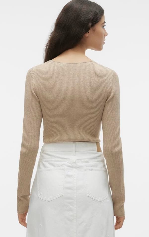 Vero Moda - vmGold V-neck Button Pullover
