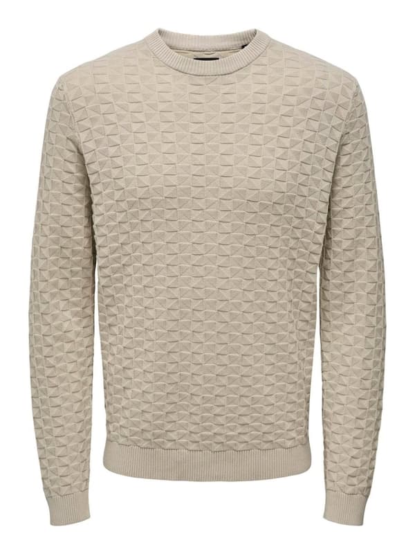 Only & Sons - onsKalle Struc Crew Knit