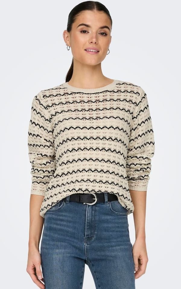 Only - onlAsa Structure O-neck KNT