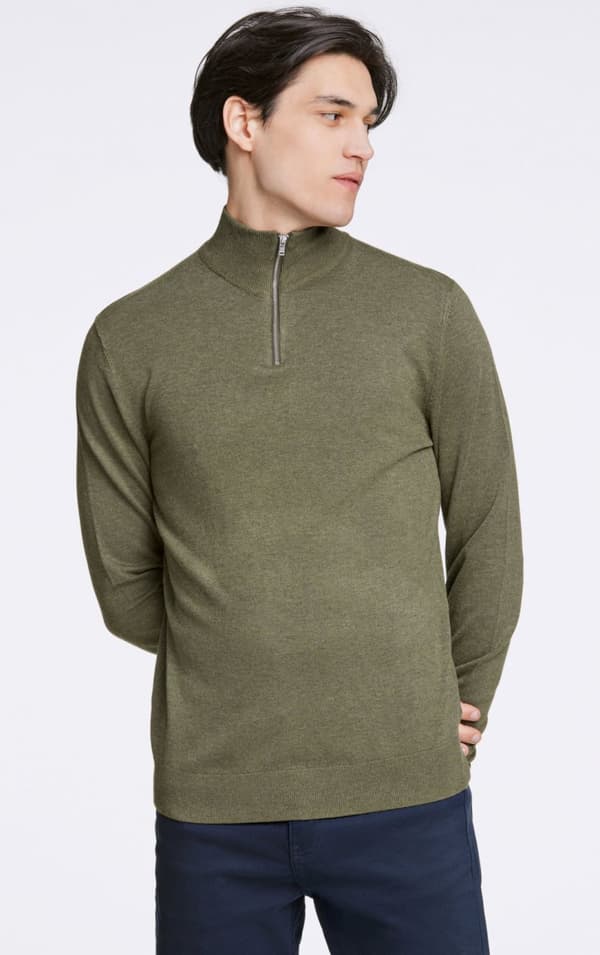 Lindbergh White - Tröja 30-800173 Halvzip