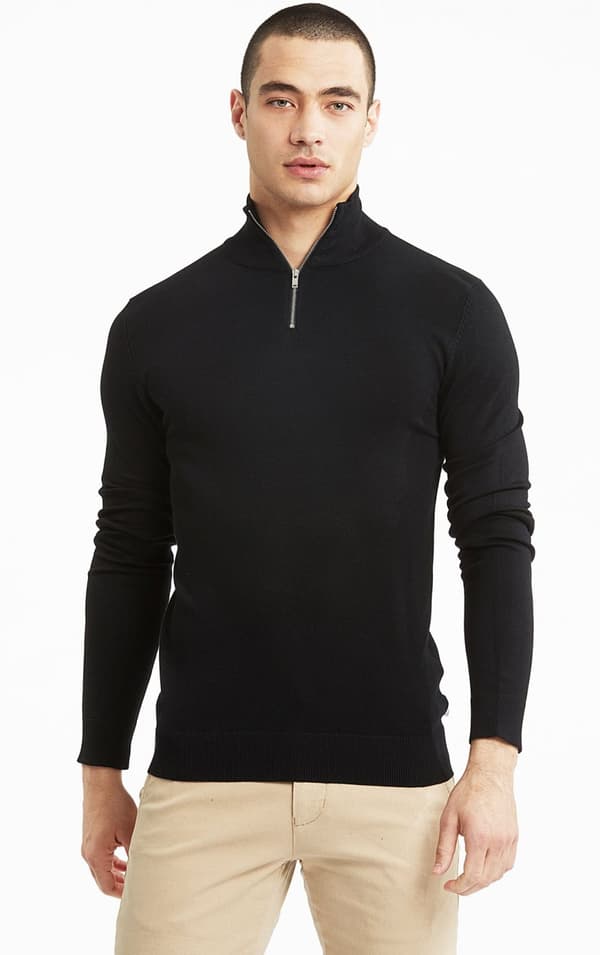 Lindbergh White - Tröja 30-800173 Halvzip