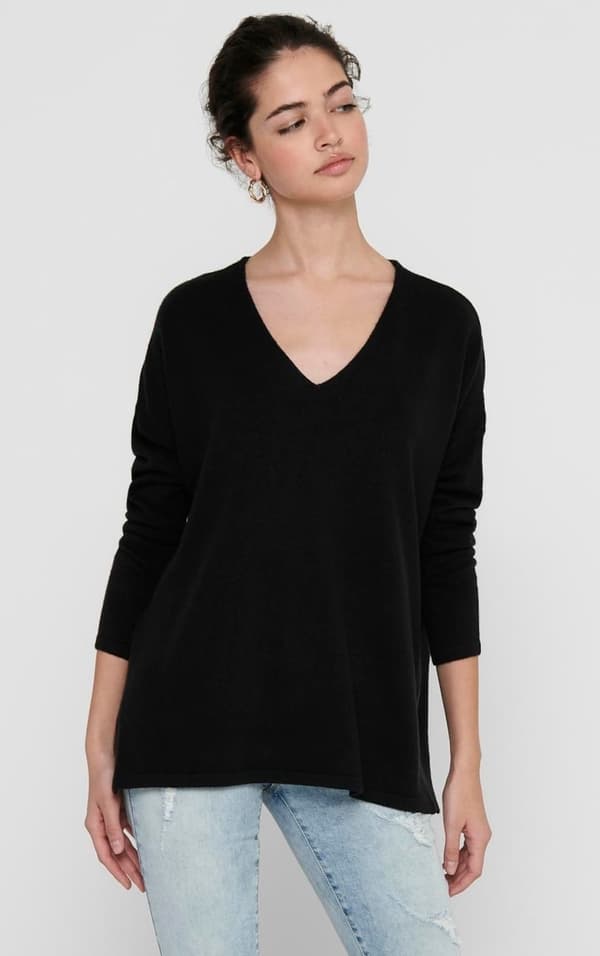 Only - onlAmalia LS V-neck KNT