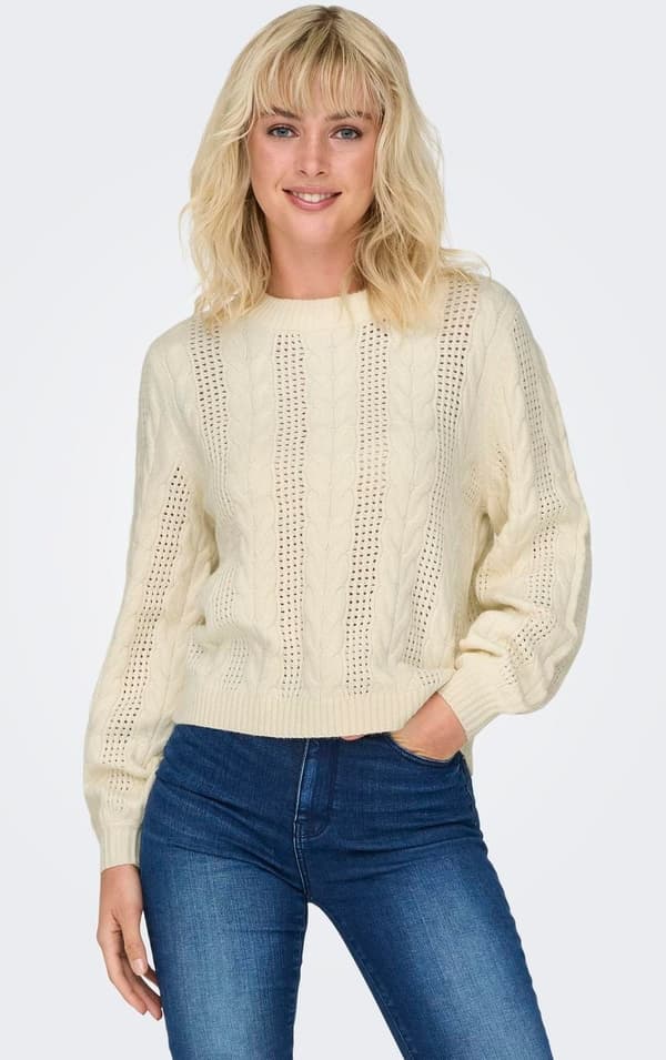Only - onlRubina Cable O-neck KNT