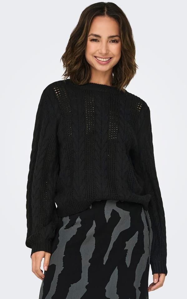 Only - onlRubina Cable O-neck KNT