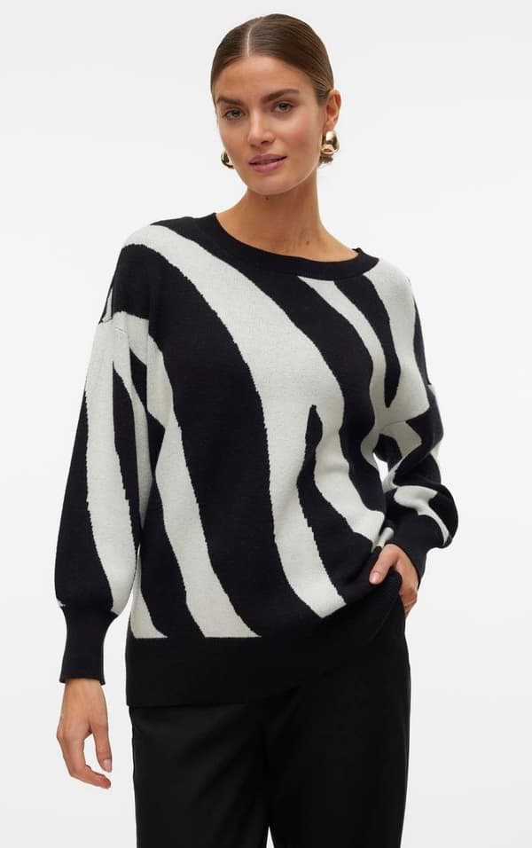 Vero Moda - vmNancy LS O-neck Long Pullover