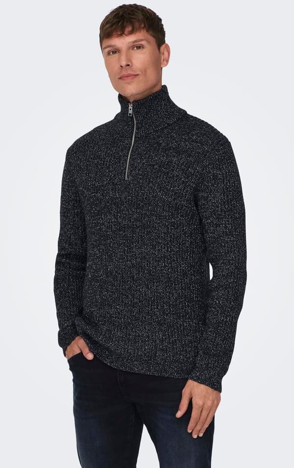 Only & Sons - onsMalaki Half Zip Knit