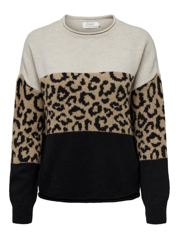 Only - onlJade Animal O-neck KNT