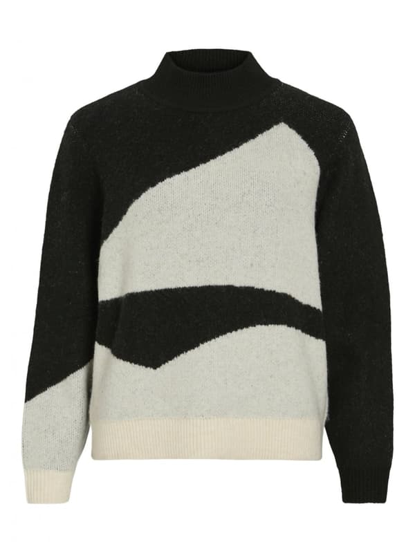 Vila - Vicilia Mock Neck Jacquard Top
