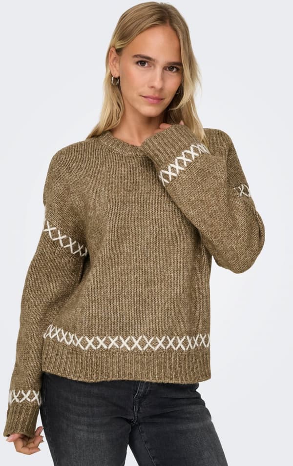 Only - onlAmanda O-neck Detail KNT