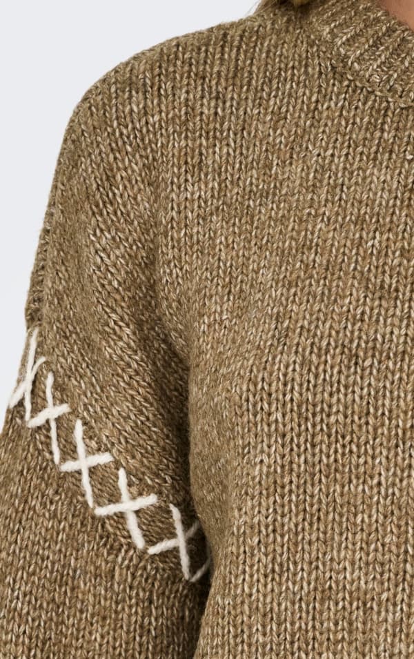 Only - onlAmanda O-neck Detail KNT