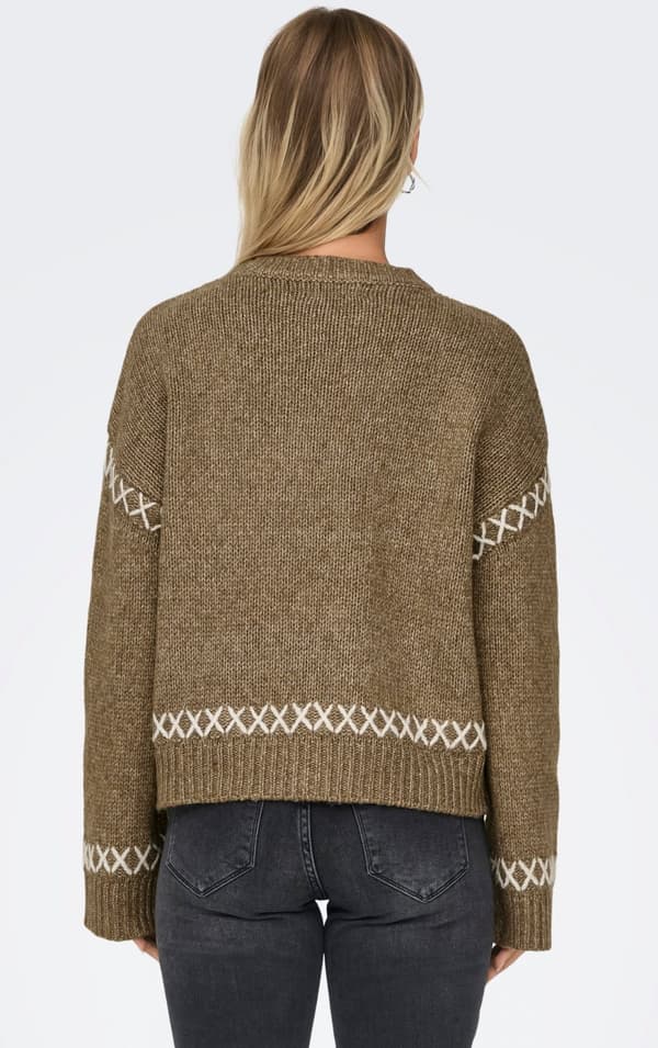 Only - onlAmanda O-neck Detail KNT