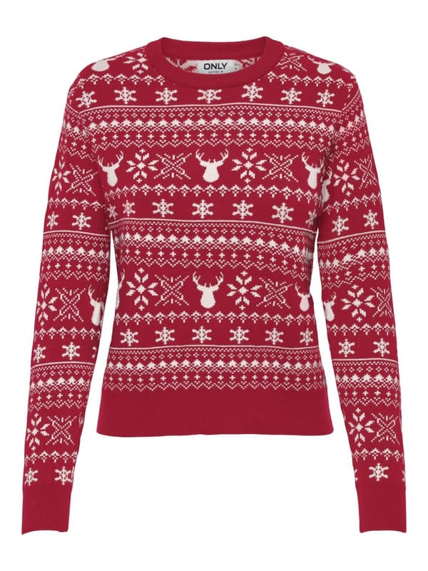 Only - onlXmas Winter LS O-neck KNT