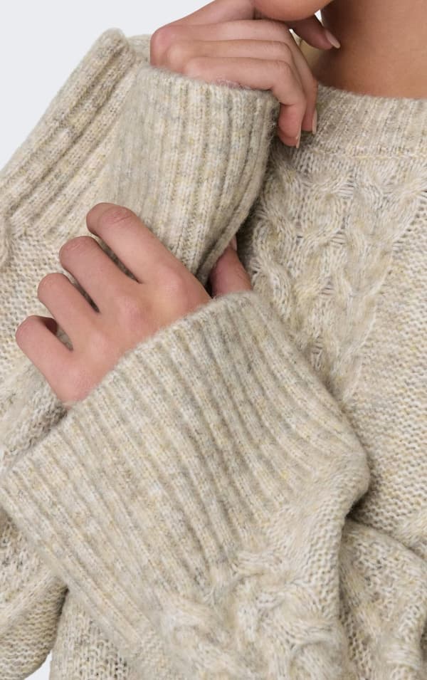 Jacqueline - jdySilja Long Cable Pullover