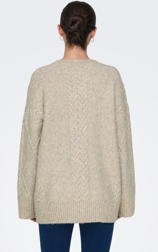 Jacqueline - jdySilja Long Cable Pullover
